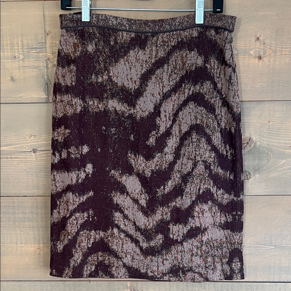 Peruvian Connection Elegant Patterned Pencil Skirt - image 2